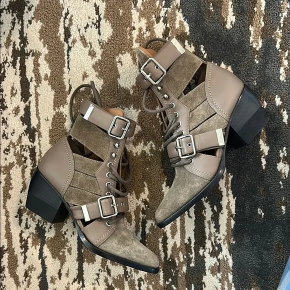 Chloe Rylee Caged Booties - Picture 2 of 10